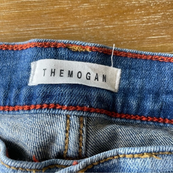 TheMogan Frankie Low Rise Girlfriend Distressed Light Wash Denim Jeans Size 11 - Picture 8 of 10